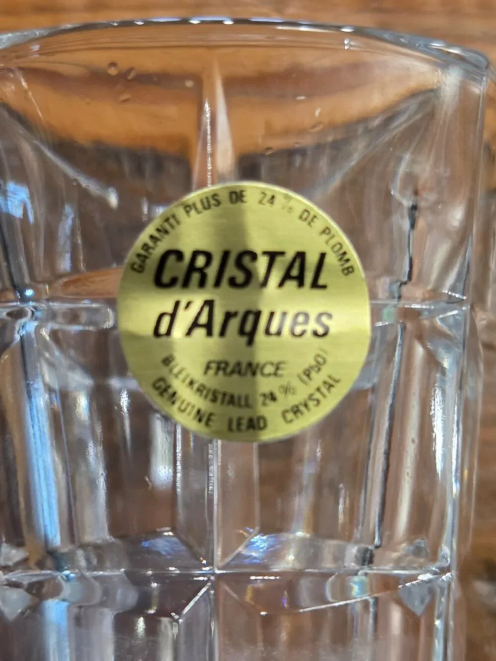 Cristal d'Arques 24% Genuine Lead Crystal Bud Vase Made In France 6 3/4
